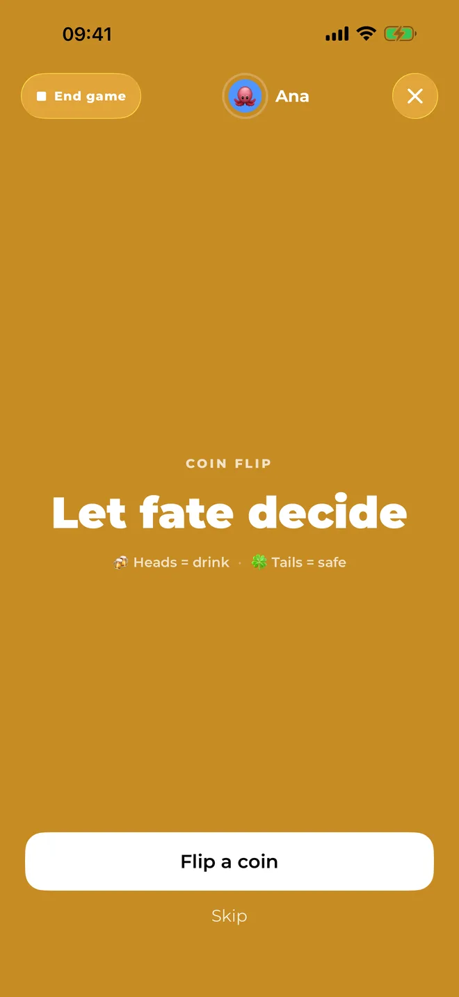 Coin Flip mini-game